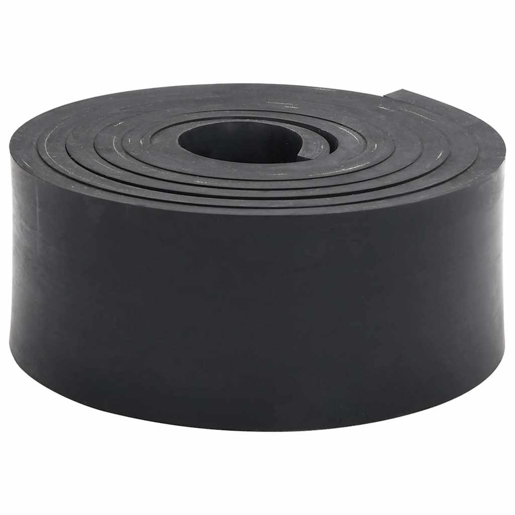 vidaXL Gummikant för snöplog svart 300x8x1 cm