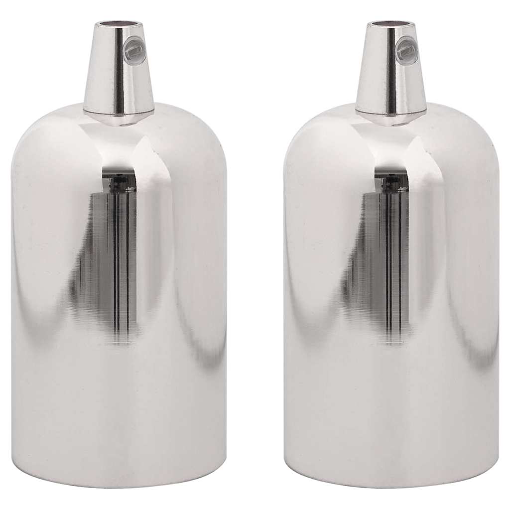 vidaXL Lamphållare 2 st Satin Nickel E27