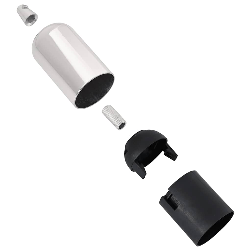 vidaXL Lamphållare 2 st Satin Nickel E27