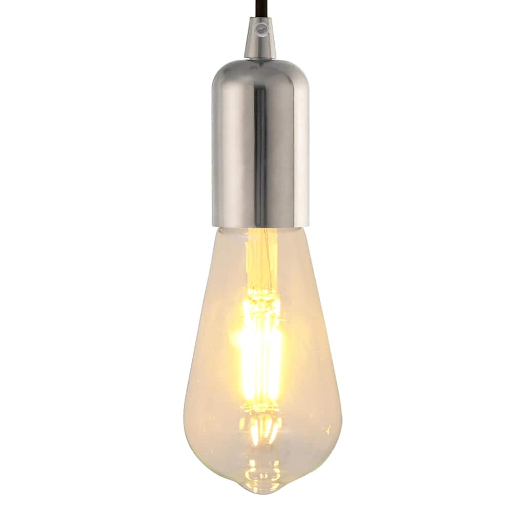 vidaXL Lamphållare 2 st Satin Nickel E27