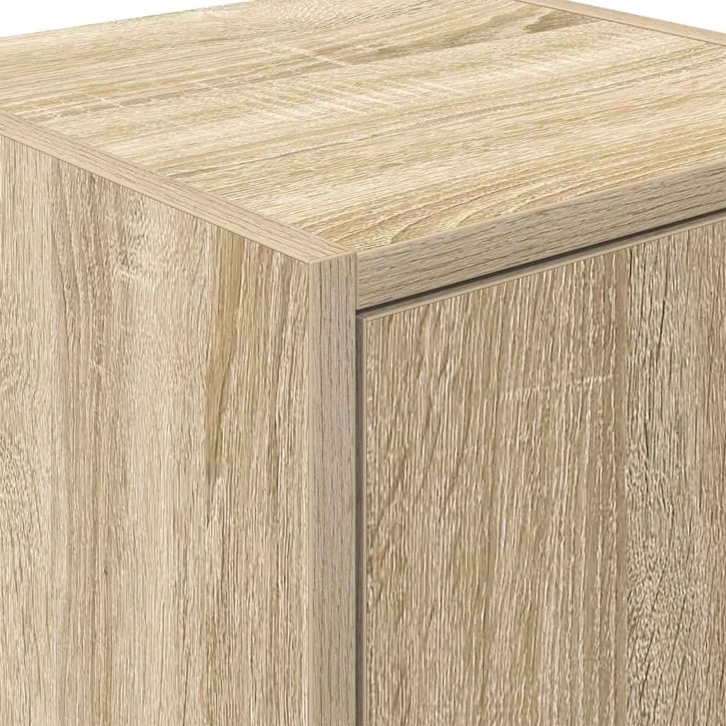vidaXL Garageskåp 2 st, Sonoma ek konstruerat trä