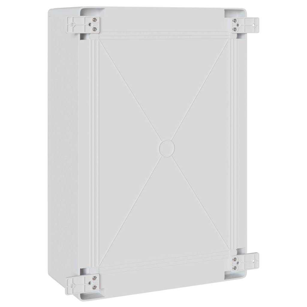 vidaXL Kontrollskåp Grå 47 x 20 x 50 cm ABS Plast