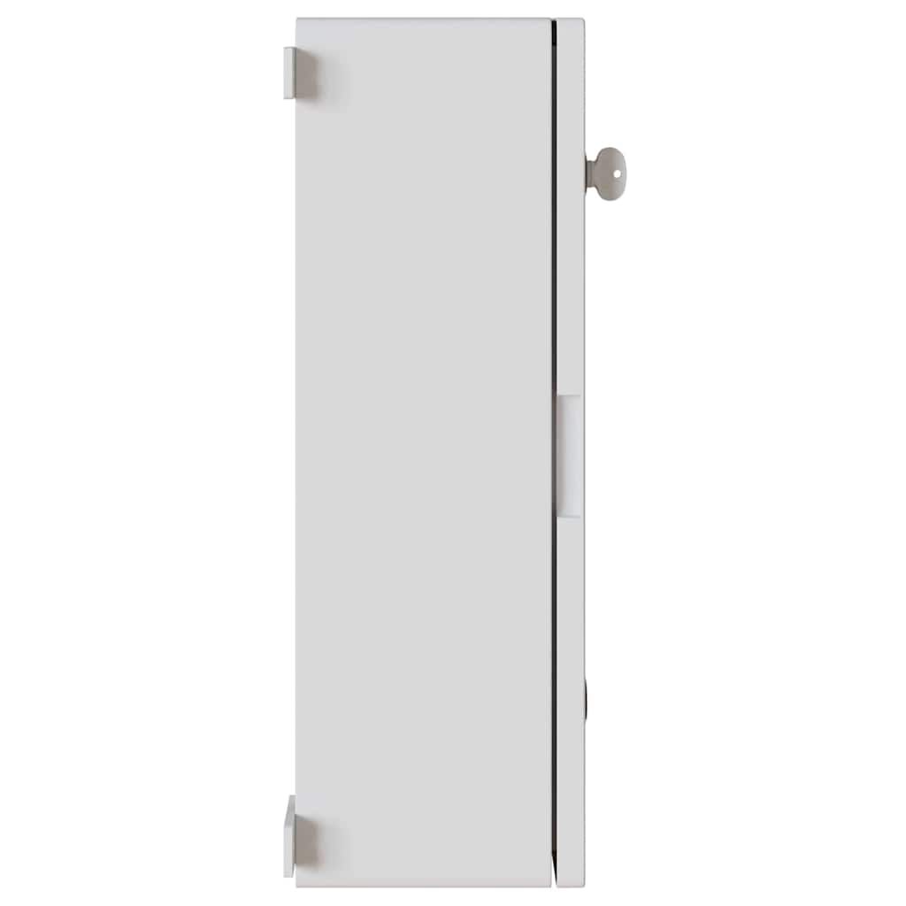 vidaXL Kontrollskåp Grå 47 x 20 x 50 cm ABS Plast