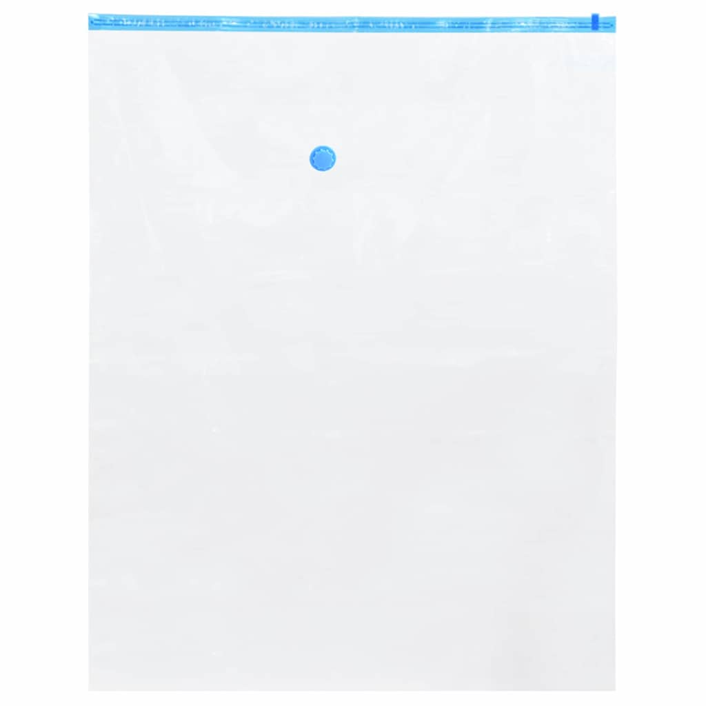 vidaXL Förvaringspåsar 20 st Transparent och Blå 100 x 80 cm