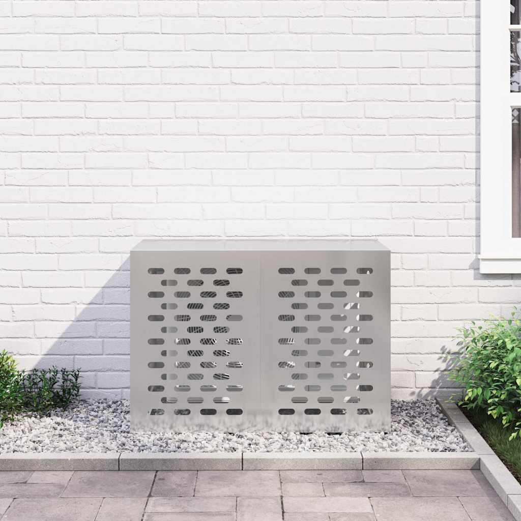 vidaXL Täckning för Luftkonditionering Silver 100 x 50 x 70 cm