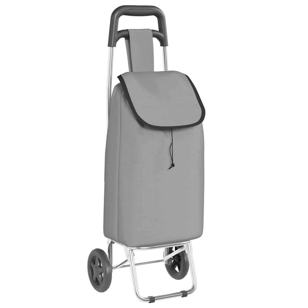 vidaXL Shoppingvagn Grå 35 x 28 x 92 cm Oxford tyg