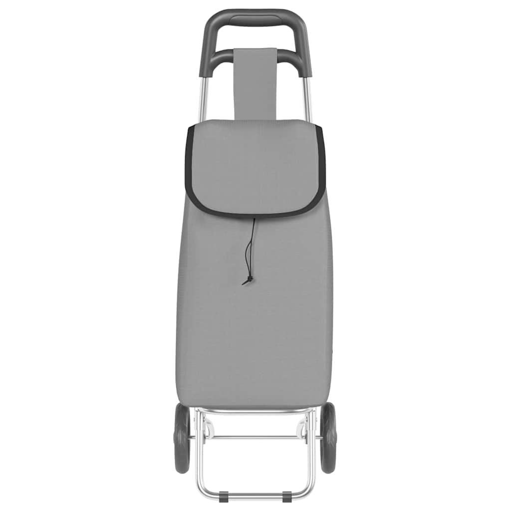 vidaXL Shoppingvagn Grå 35 x 28 x 92 cm Oxford tyg
