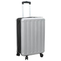 vidaXL Resväska med lås Silver 43 x 27 x 66 cm ABS Plast