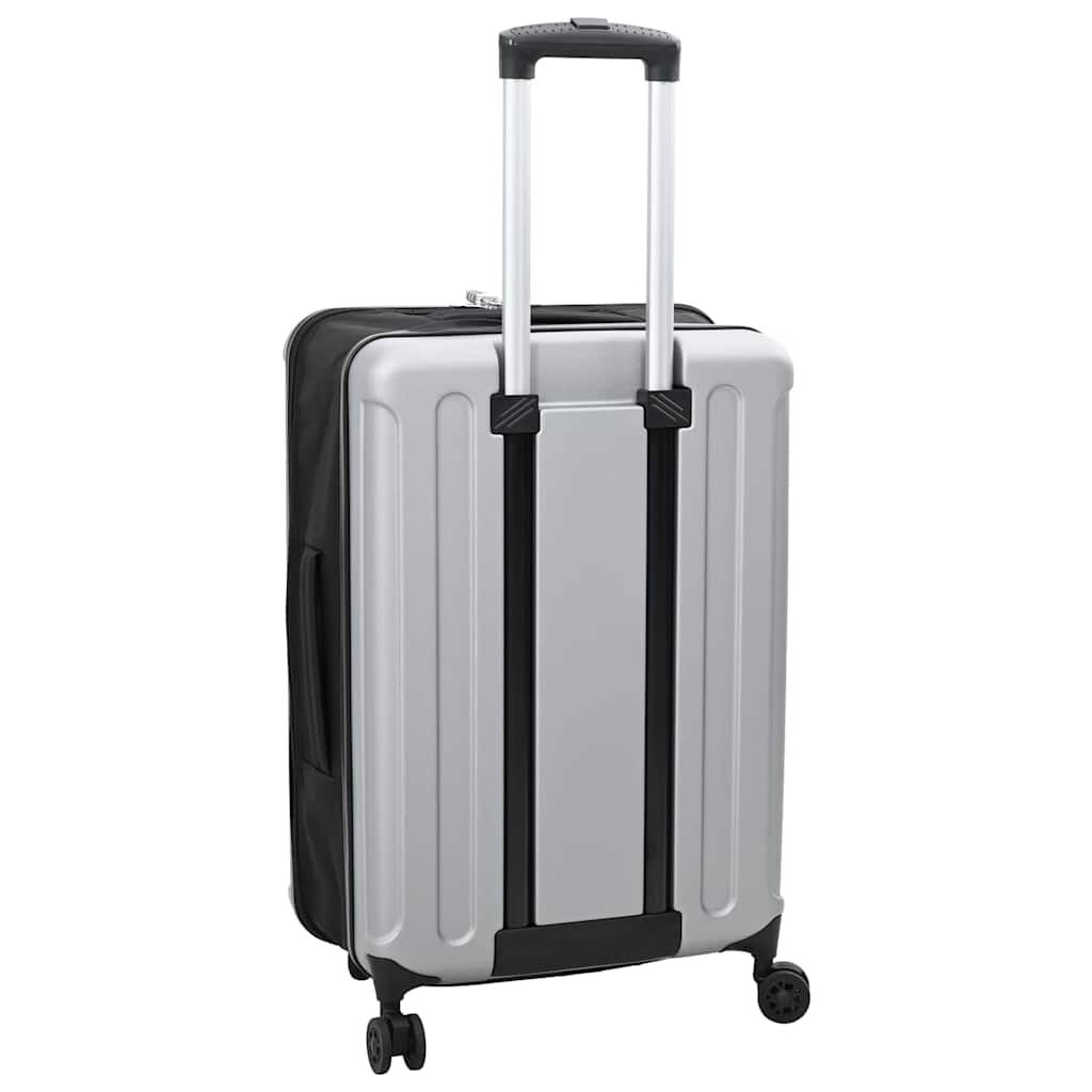 vidaXL Resväska med lås Silver 43 x 27 x 66 cm ABS Plast