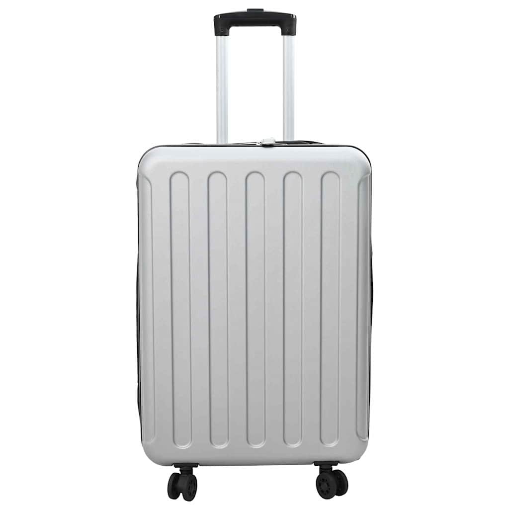 vidaXL Resväska med lås Silver 43 x 27 x 66 cm ABS Plast