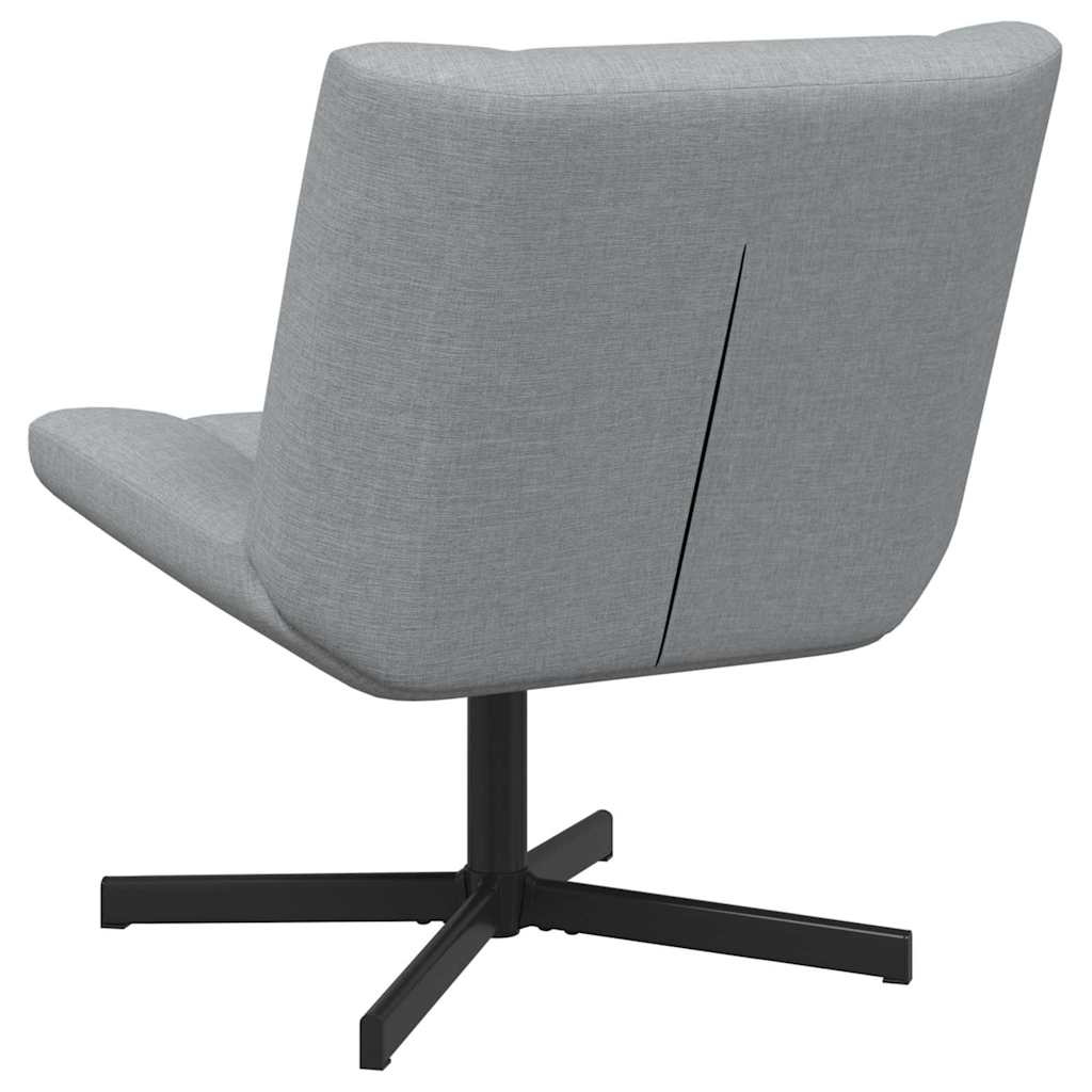 vidaXL Skrivstol Ljusgrå 63 x 75 x 76 cm tyg