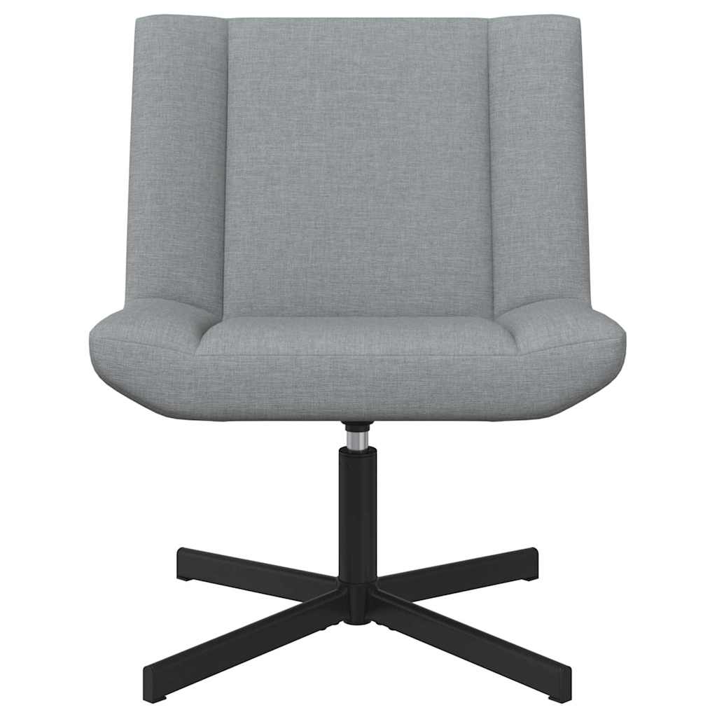 vidaXL Skrivstol Ljusgrå 63 x 75 x 76 cm tyg