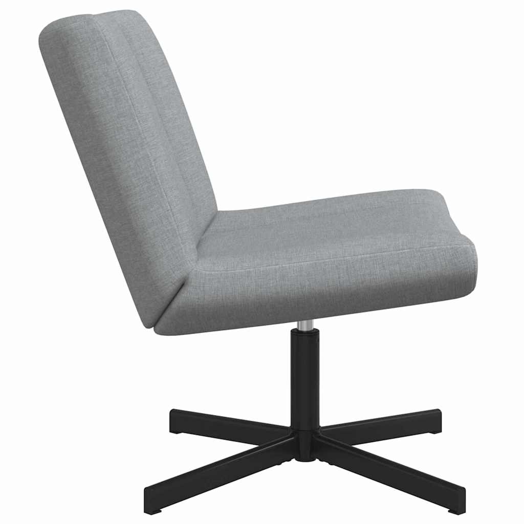 vidaXL Skrivstol Ljusgrå 63 x 75 x 76 cm tyg