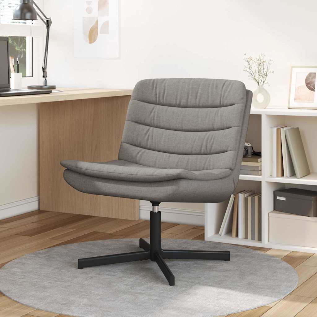 vidaXL Skrivstol Taupe 63 x 75 x 76 cm tyg