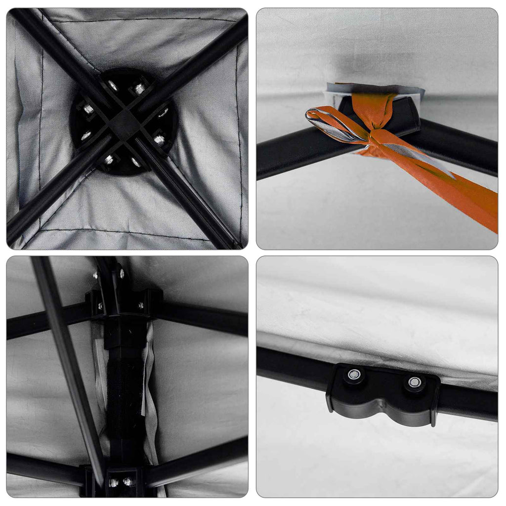 vidaXL Campingtältset 2 st 6-personers Orange Taffeta och tyg