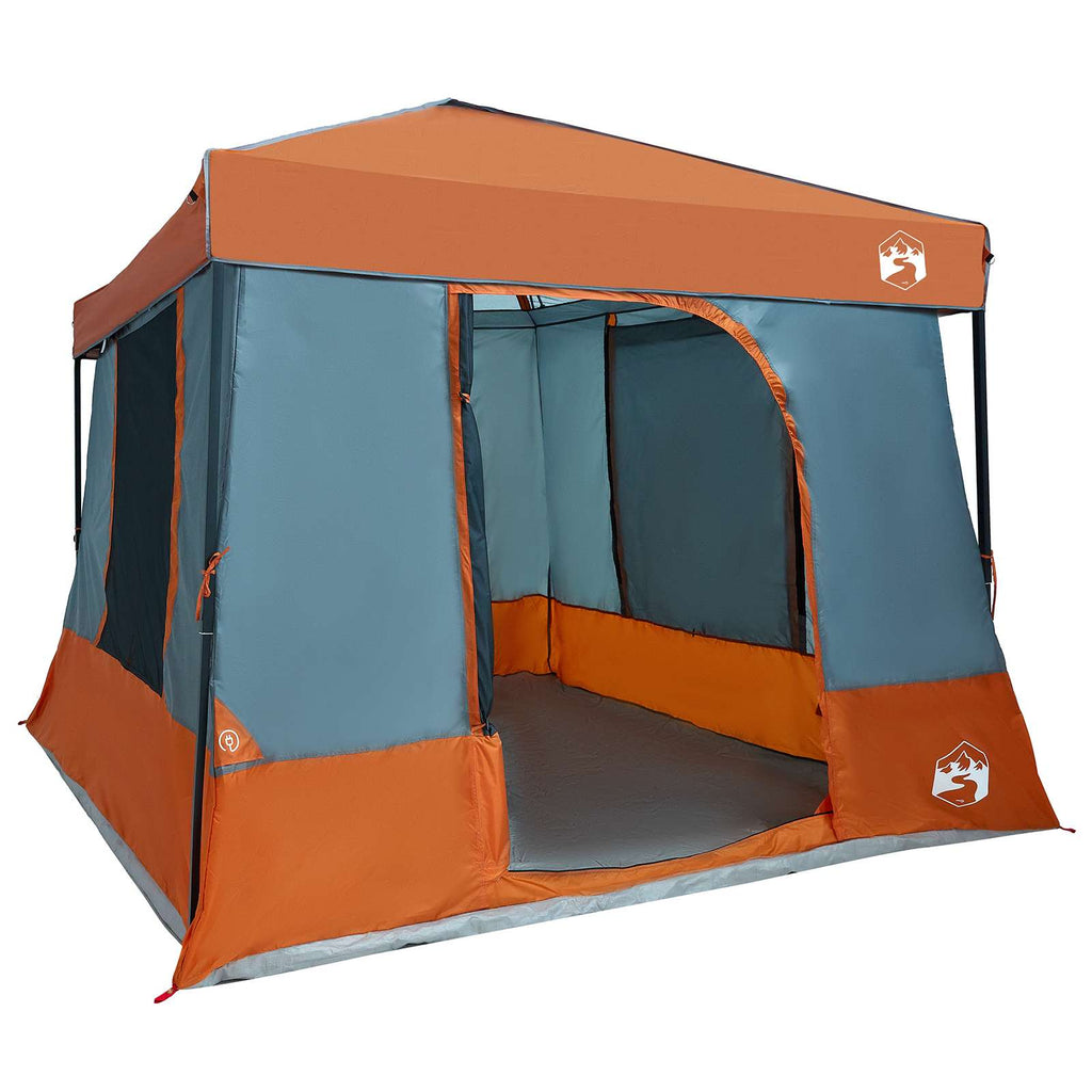 vidaXL Campingtältset 2 st 6-personers Orange Taffeta och tyg