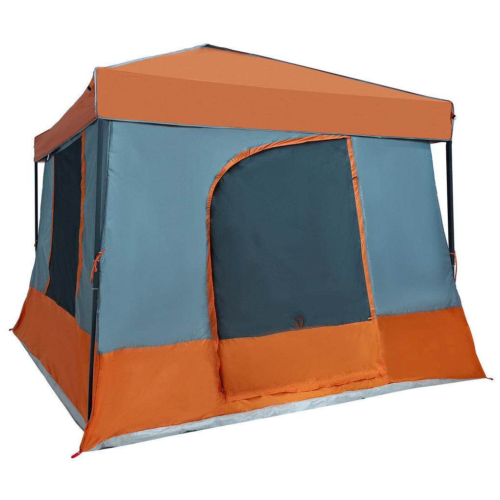 vidaXL Campingtältset 2 st 6-personers Orange Taffeta och tyg