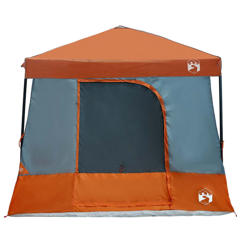 vidaXL Campingtältset 2 st 6-personers Orange Taffeta och tyg