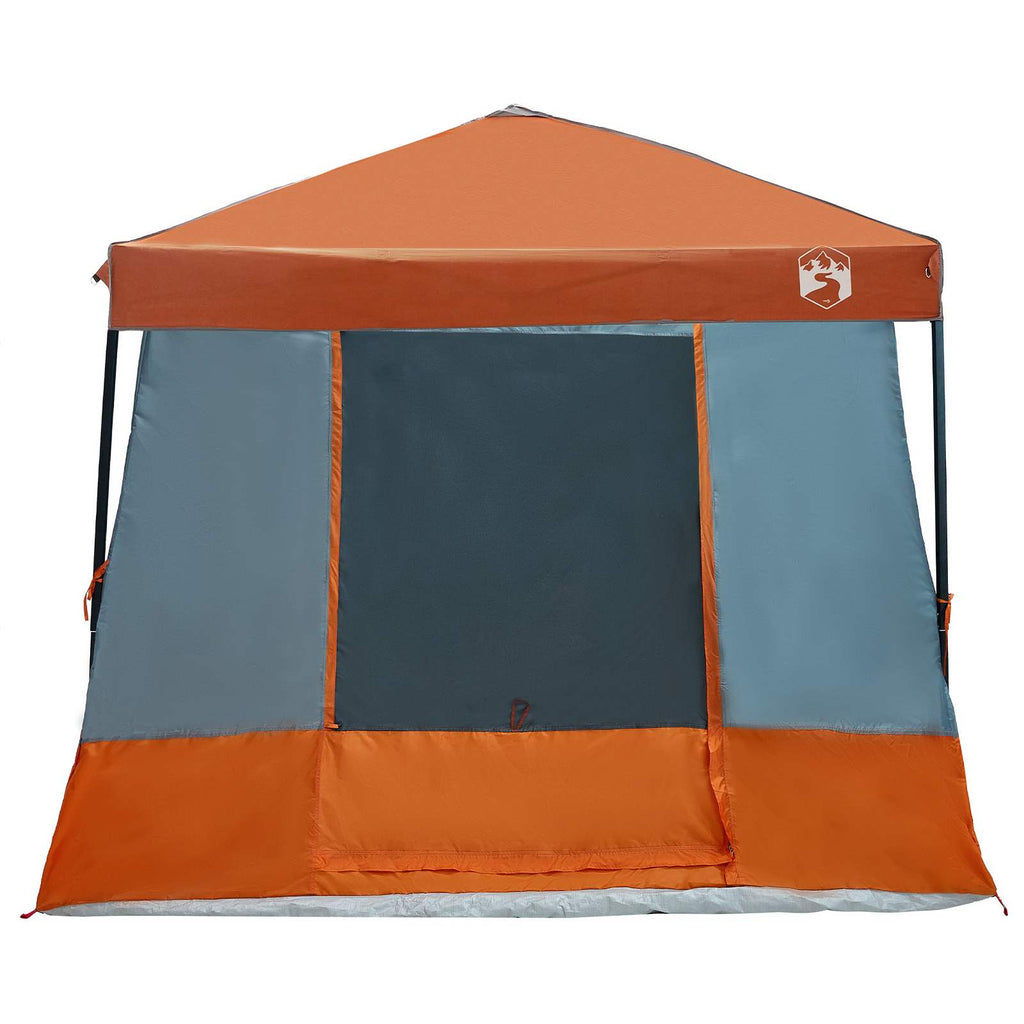 vidaXL Campingtältset 2 st 6-personers Orange Taffeta och tyg