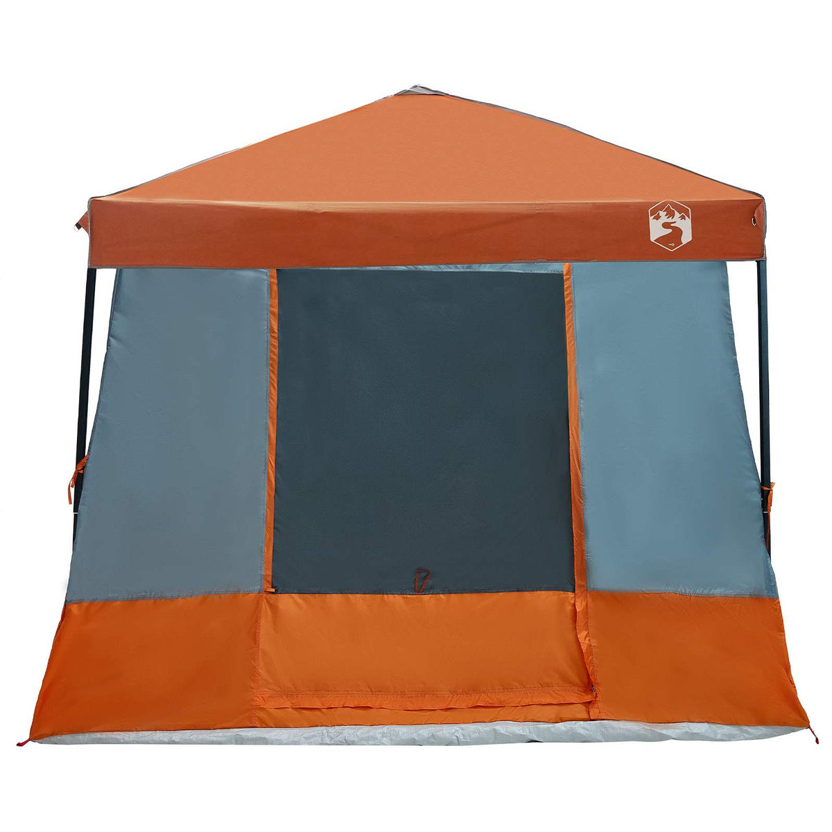 vidaXL Campingtältset 2 st 6-personers Orange Taffeta och tyg