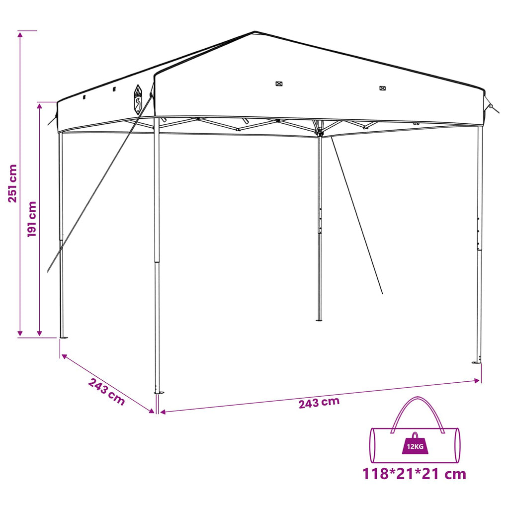 vidaXL Campingtältset 2 st 6-personers Orange Taffeta och tyg