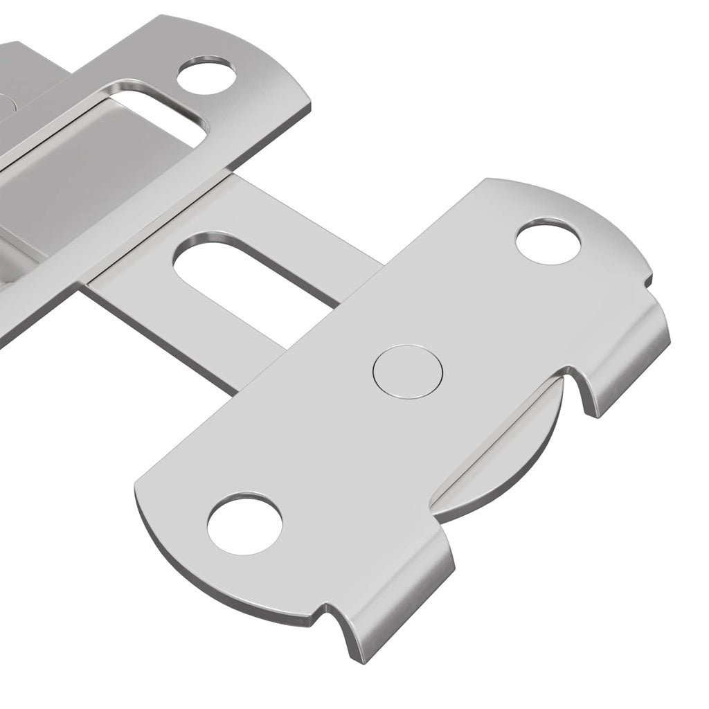 vidaXL Dörrlås 423 st Silver 70 x 8 mm Stål