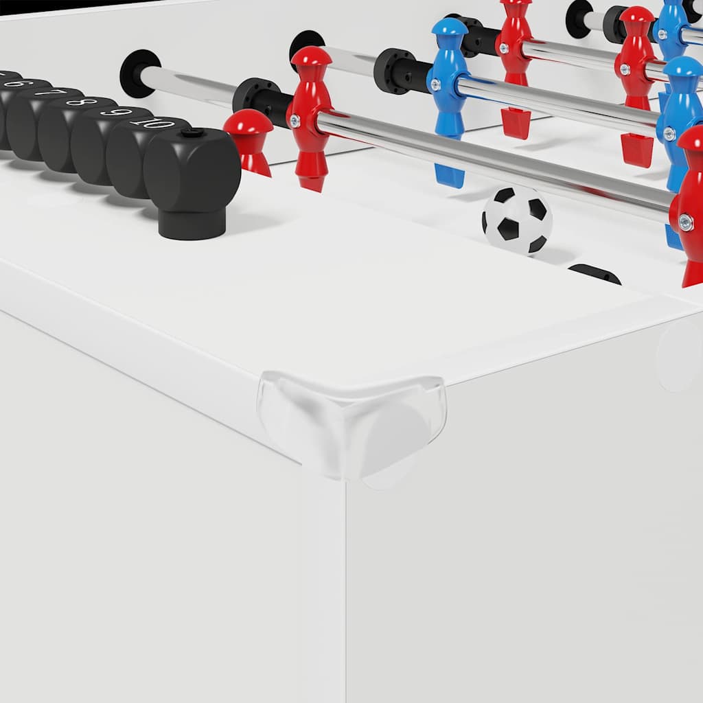 vidaXL Foosballbord Vit 125 x 60,5 x 80 cm Konstruerat trä