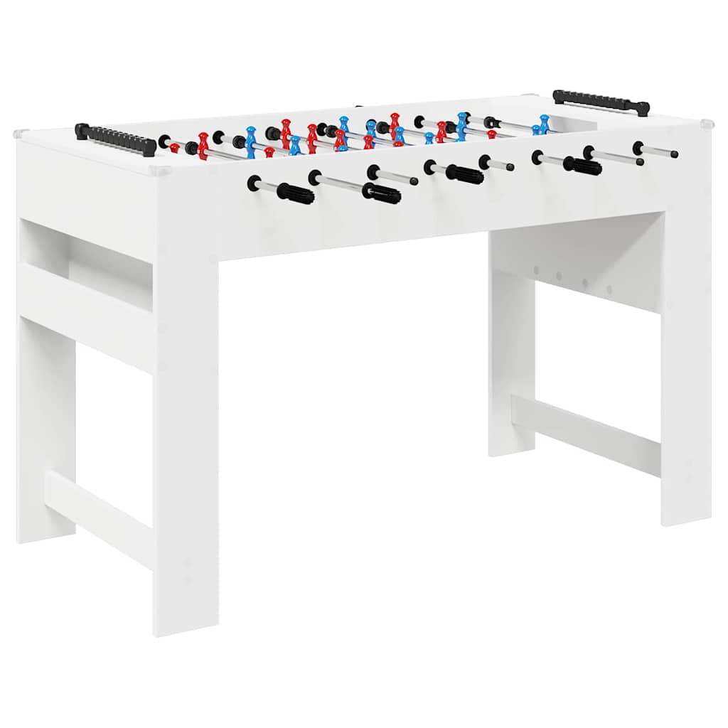 vidaXL Foosballbord Vit 125 x 60,5 x 80 cm Konstruerat trä