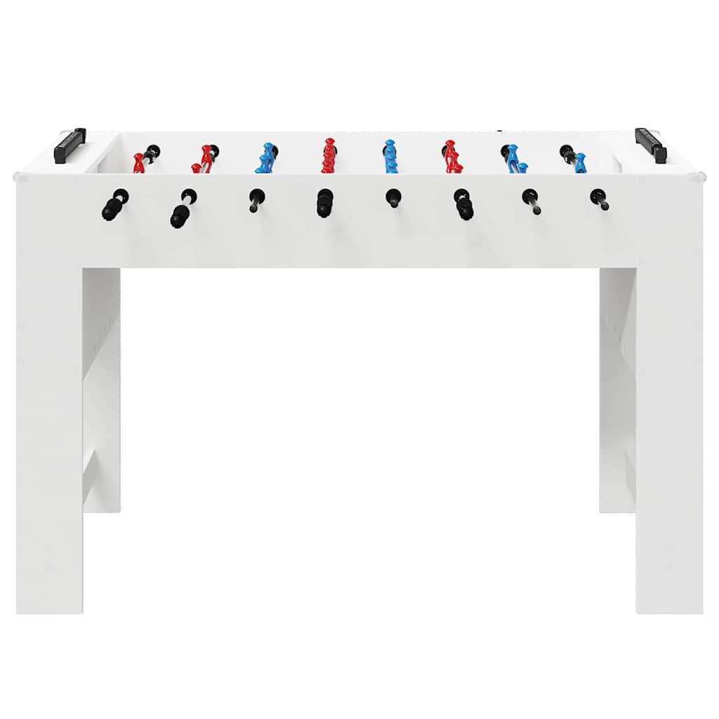 vidaXL Foosballbord Vit 125 x 60,5 x 80 cm Konstruerat trä
