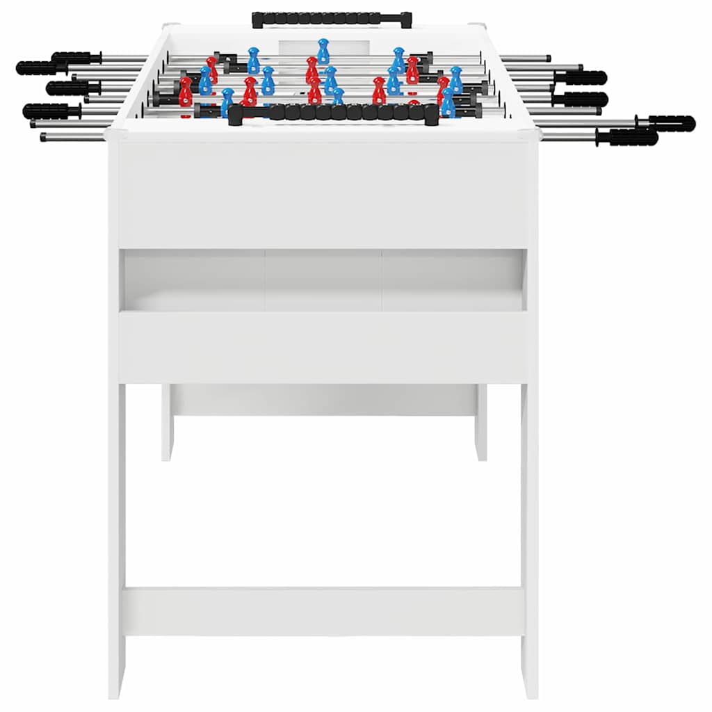 vidaXL Foosballbord Vit 125 x 60,5 x 80 cm Konstruerat trä