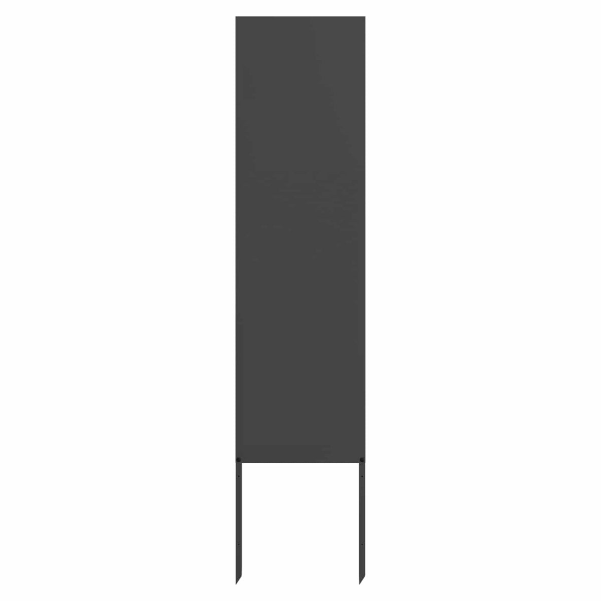vidaXL Trädgårds integritetsskärm Svart 32 x 140 cm Kallvalsat stål