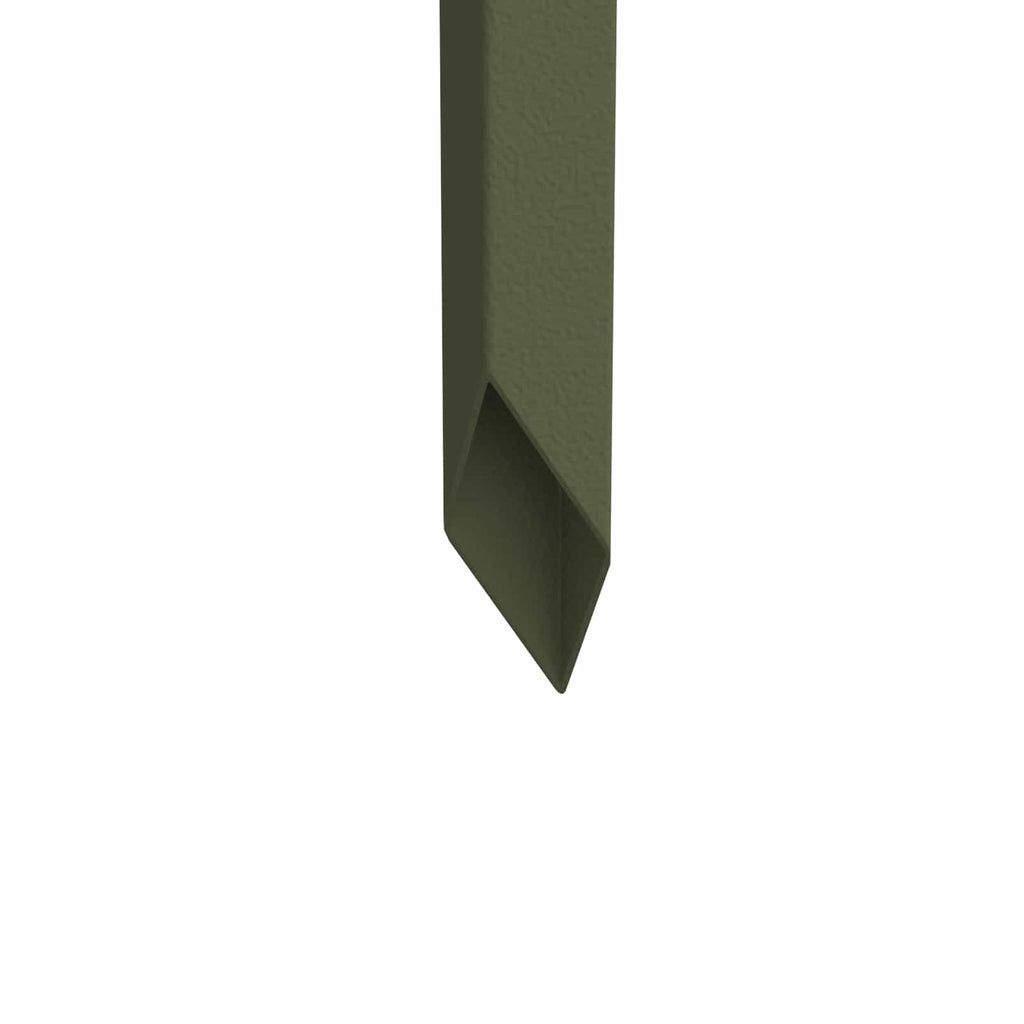 vidaXL Trädgårds integritetsskärm Olivgrön 32 x 140 cm Kallvalsat stål