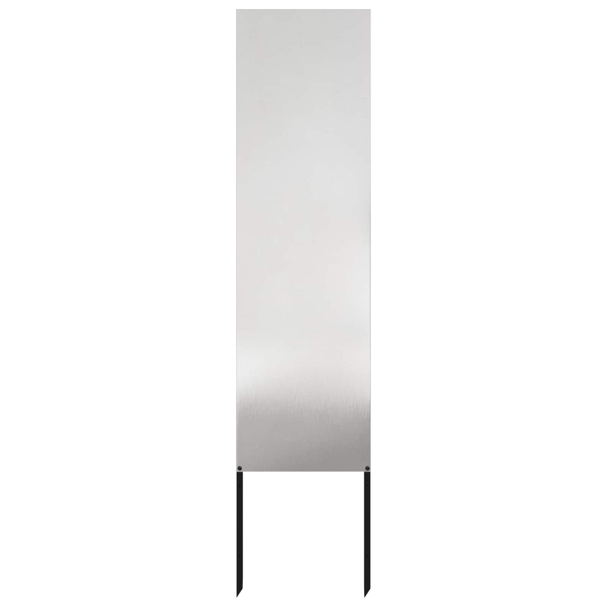 vidaXL Trädgårds integritetsskärm Silver 32 x 140 cm Rostfritt stål
