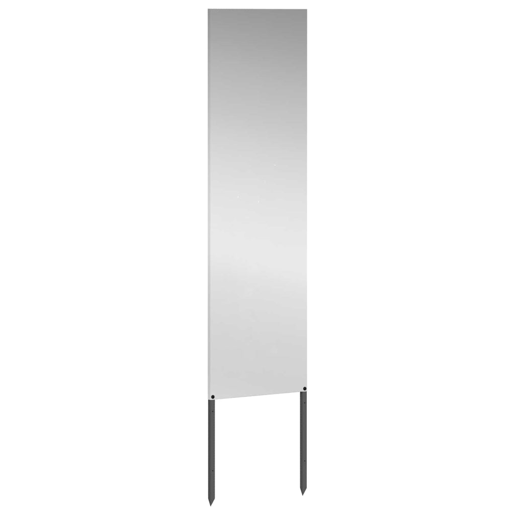 vidaXL Trädgårds integritetsskärm Silver 32 x 140 cm Galvaniserat stål