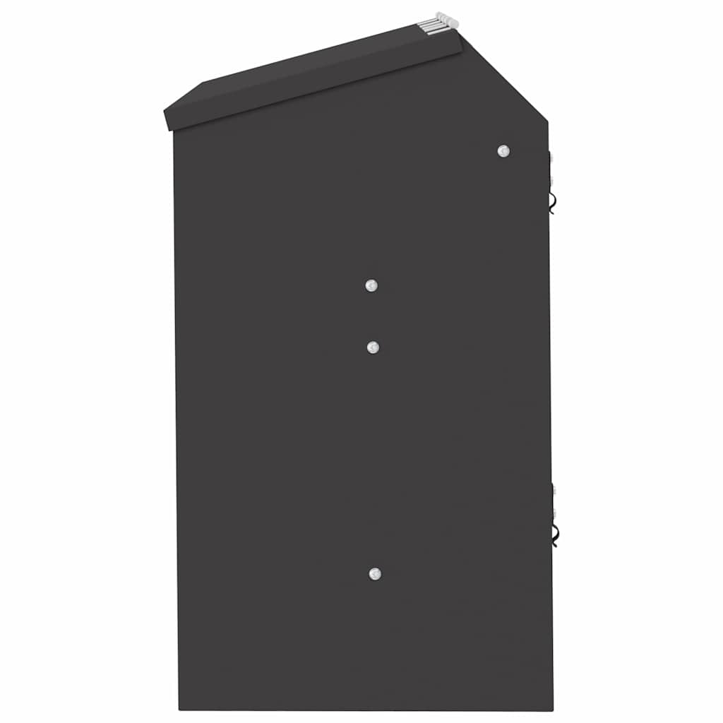 vidaXL Kaninsmatare Svart 64,5 x 25,5 x 45,5 cm 6 kg Kallvalsat Stål