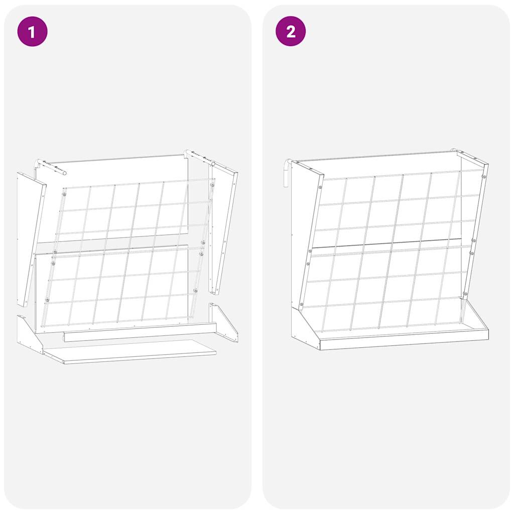 vidaXL Höutfodrare Silver 71 x 33 x 70 cm 5 kg Galvaniserat stål