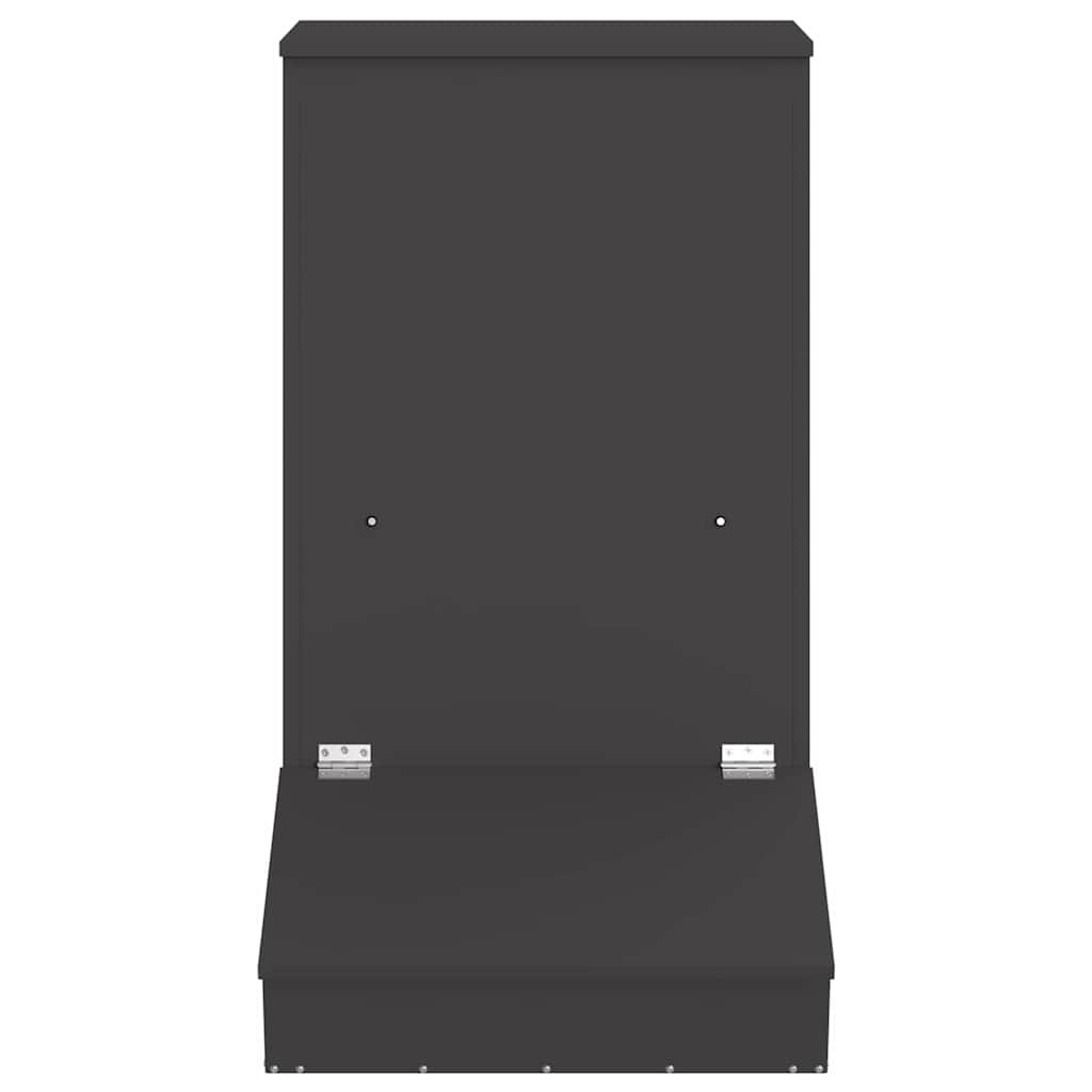 vidaXL Gris Matare Svart 55 x 51 x 91,5 cm 20 kg Kallvalsat Stål