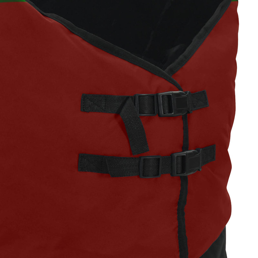 vidaXL Hästdyna Bordeaux och svart 75 cm Polyester