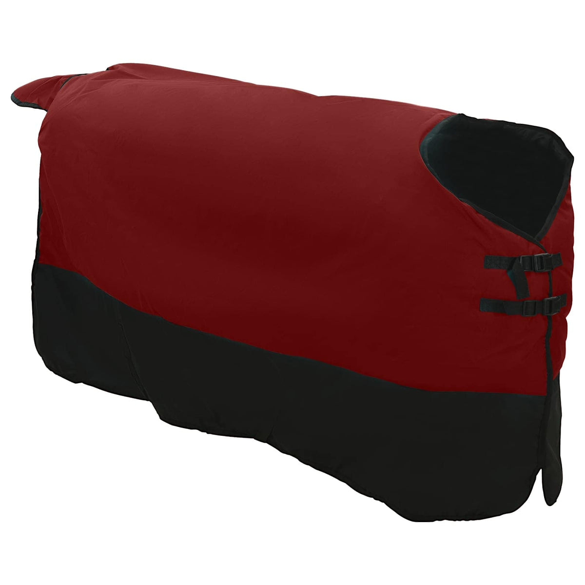 vidaXL Hästdyna Bordeaux och svart 75 cm Polyester