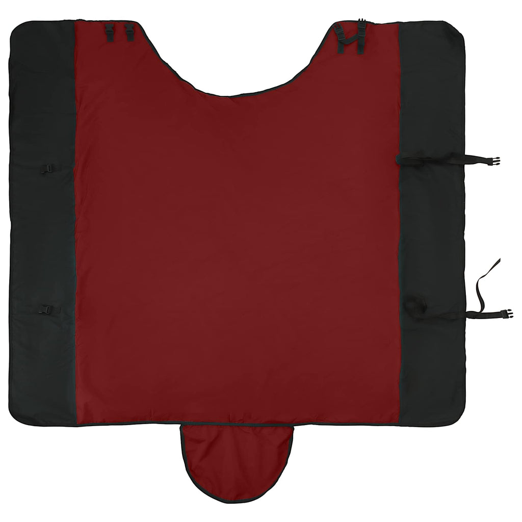 vidaXL Hästdyna Bordeaux och svart 75 cm Polyester