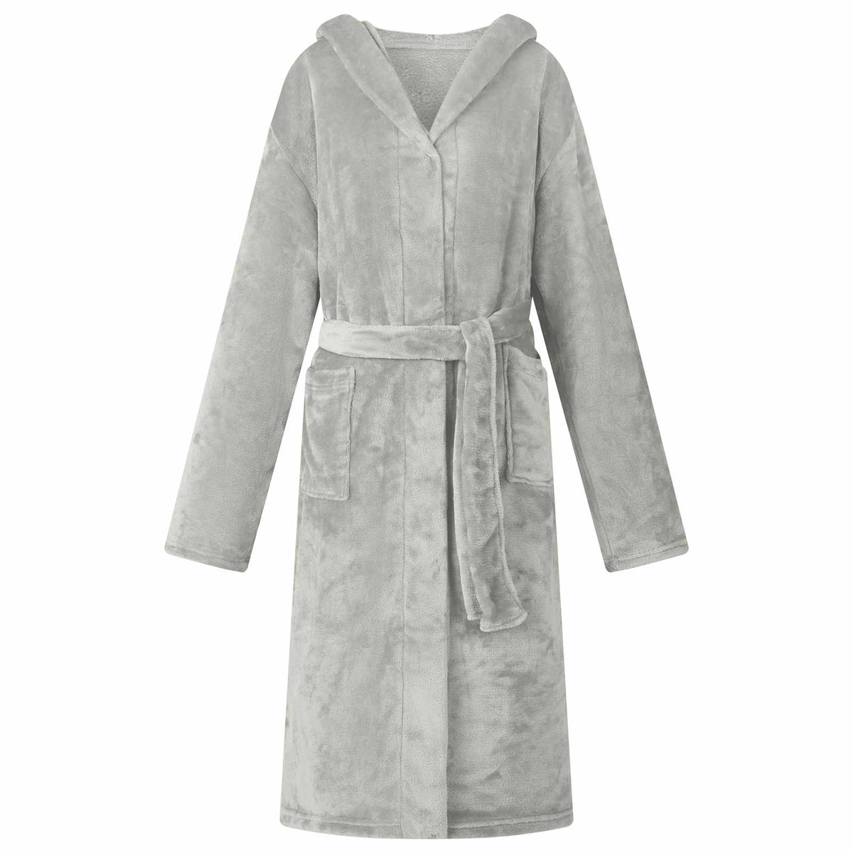 vidaXL Badräkt Hoodie Grå XXXL Flanell