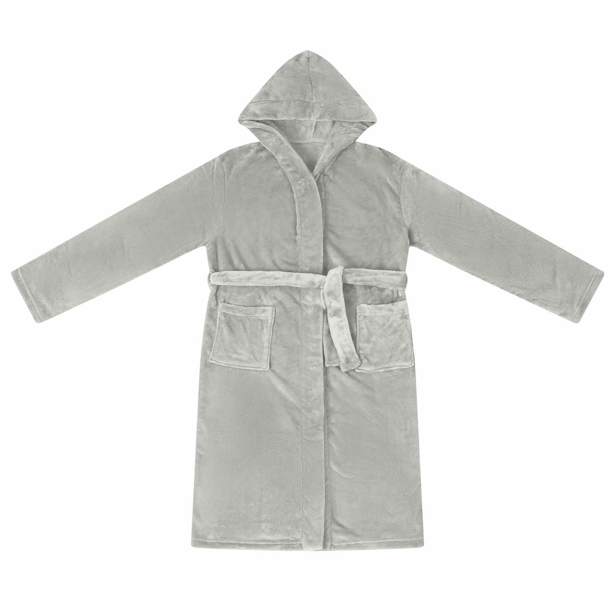 vidaXL Badräkt Hoodie Grå XXXL Flanell