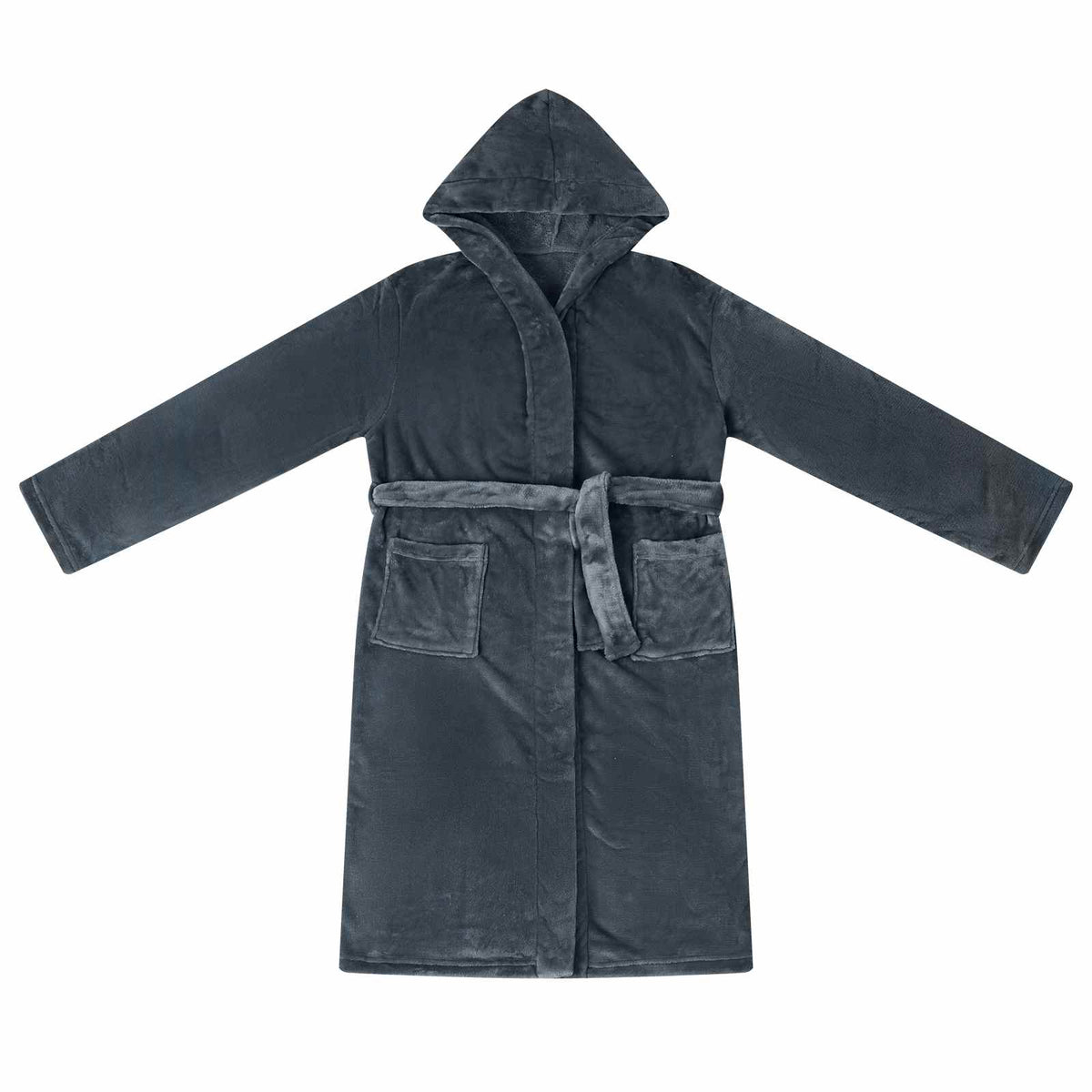 vidaXL Badräkt Hoodie Mörkblå S Flanell