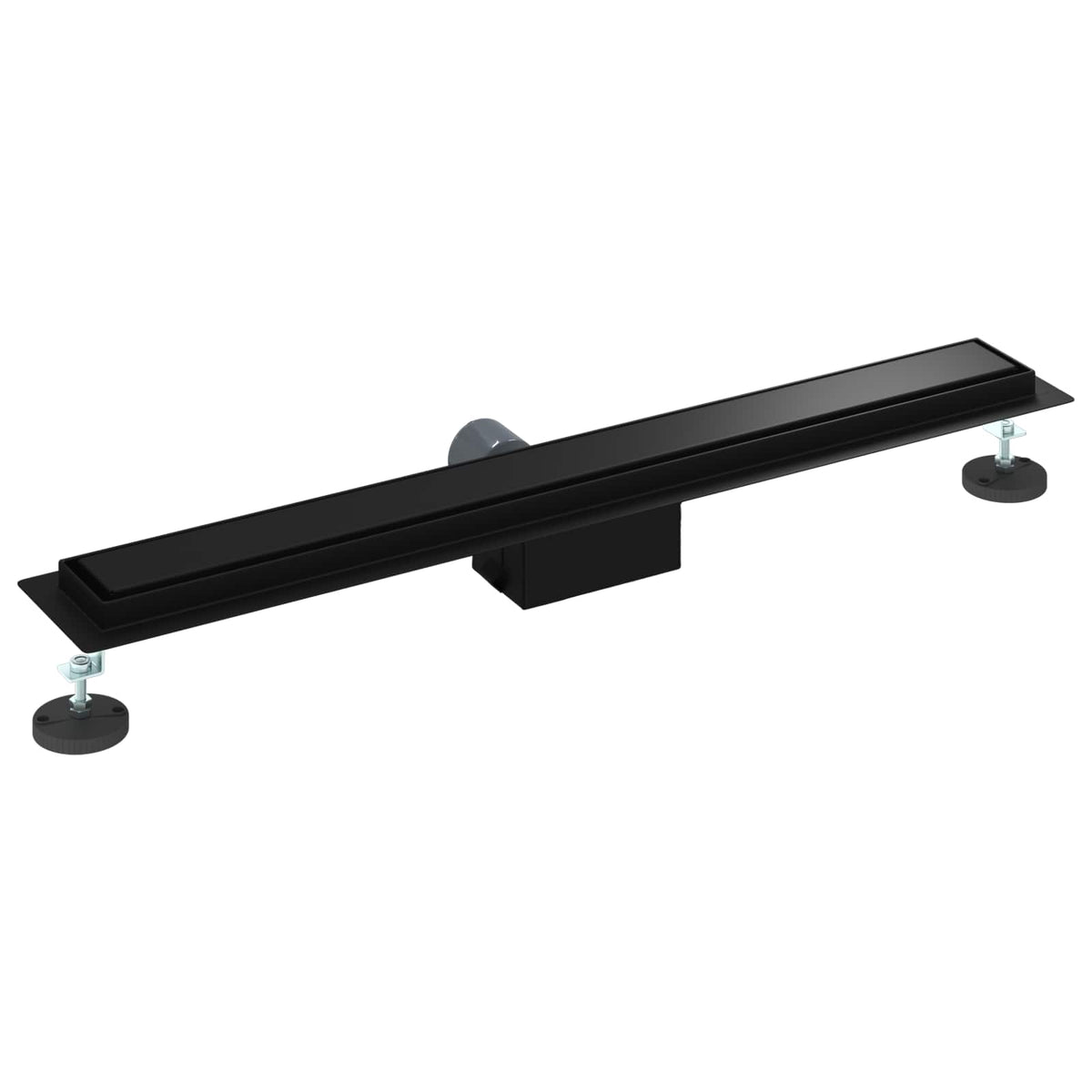 vidaXL 2 i 1 Duschavlopp Svart 70 cm Rostfritt Stål 304