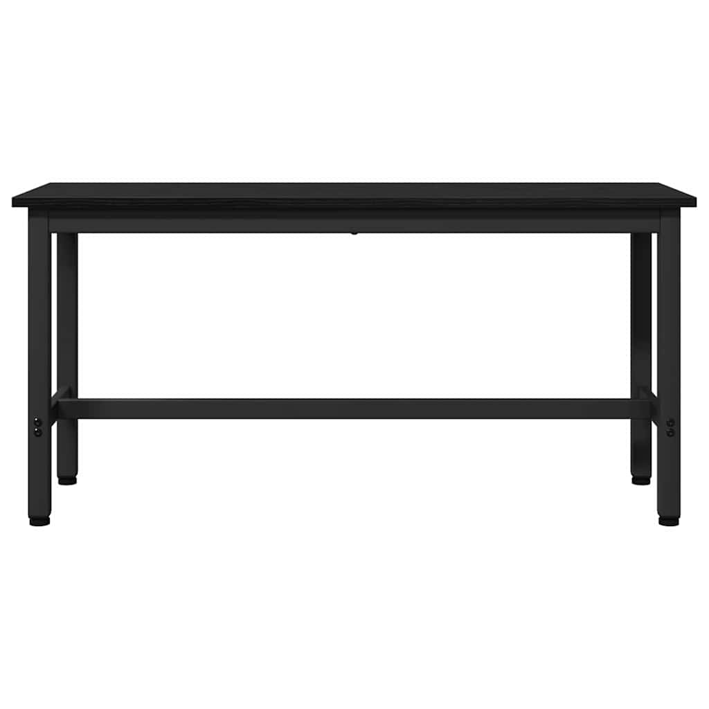vidaXL Matbänk 100 x 32,5 x 48,5 cm 2 st Konstruerat trä och stål
