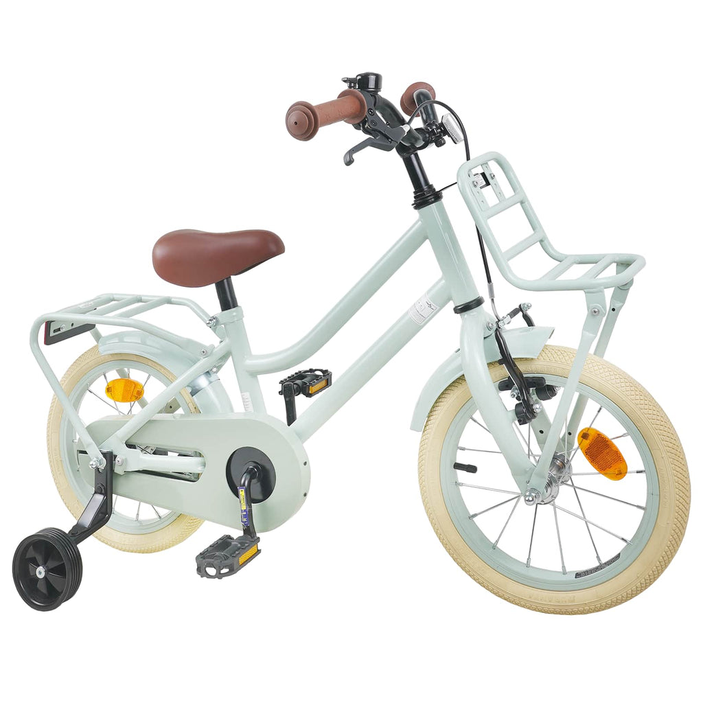 vidaXL Barncykel 16 Tum för 4-6 år gamla Ljusgrön