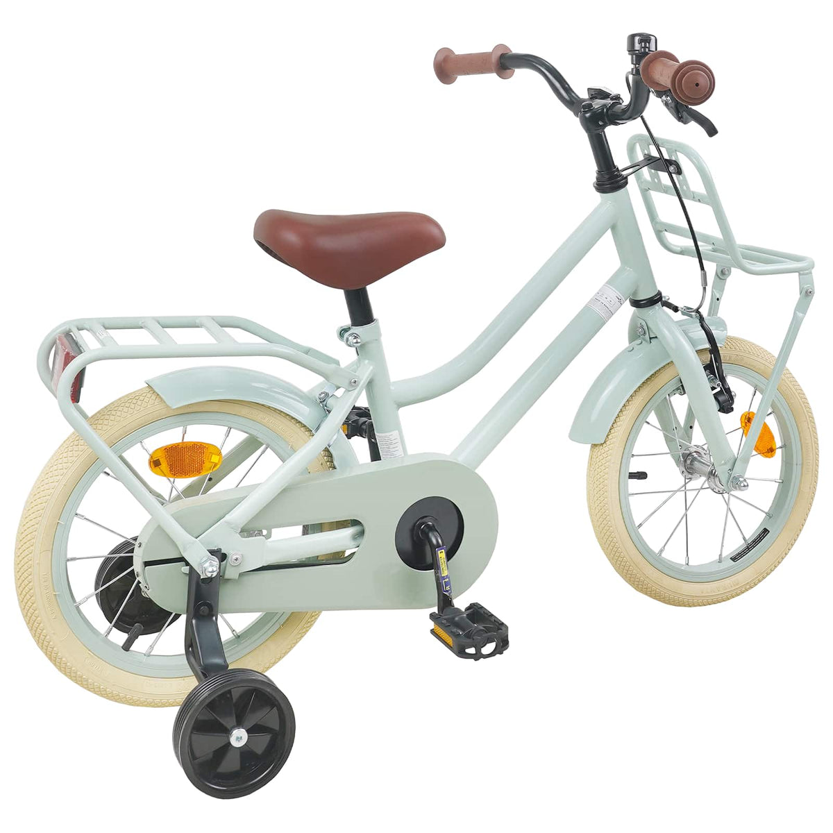 vidaXL Barncykel 16 Tum för 4-6 år gamla Ljusgrön