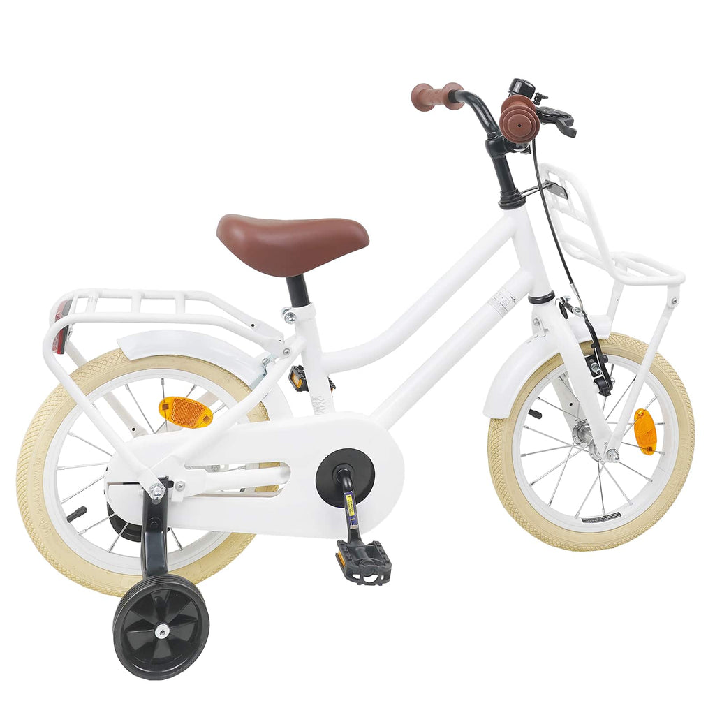 vidaXL Barncykel 16 Tum för 4-6 år gamla Vit