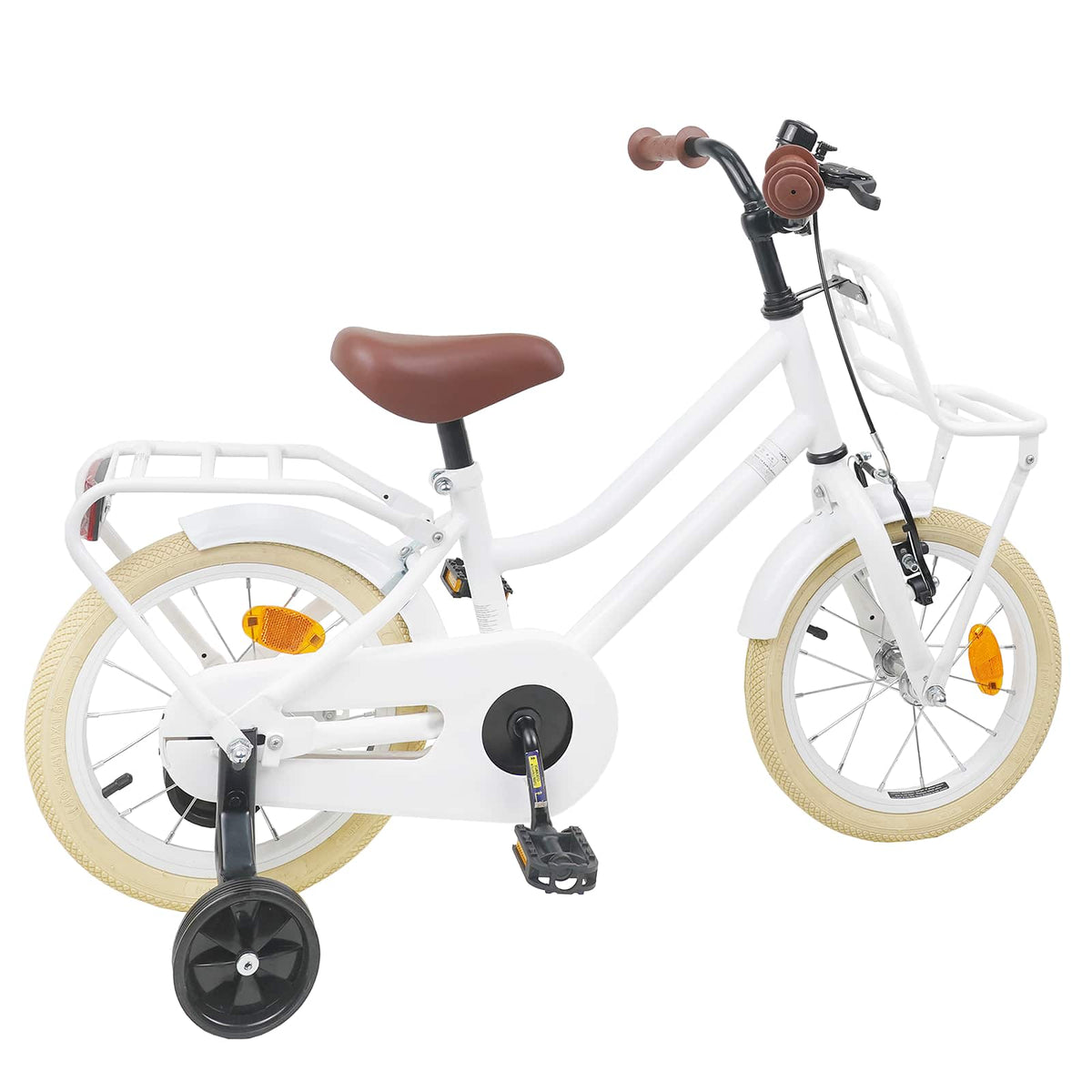 vidaXL Barncykel 16 Tum för 4-6 år gamla Vit