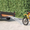 vidaXL Motorcykel Ramp Silver 340 kg per styck Aluminium